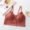 Sexy lace lace-up with enlarged rear buttons for women's innermost bras undefined